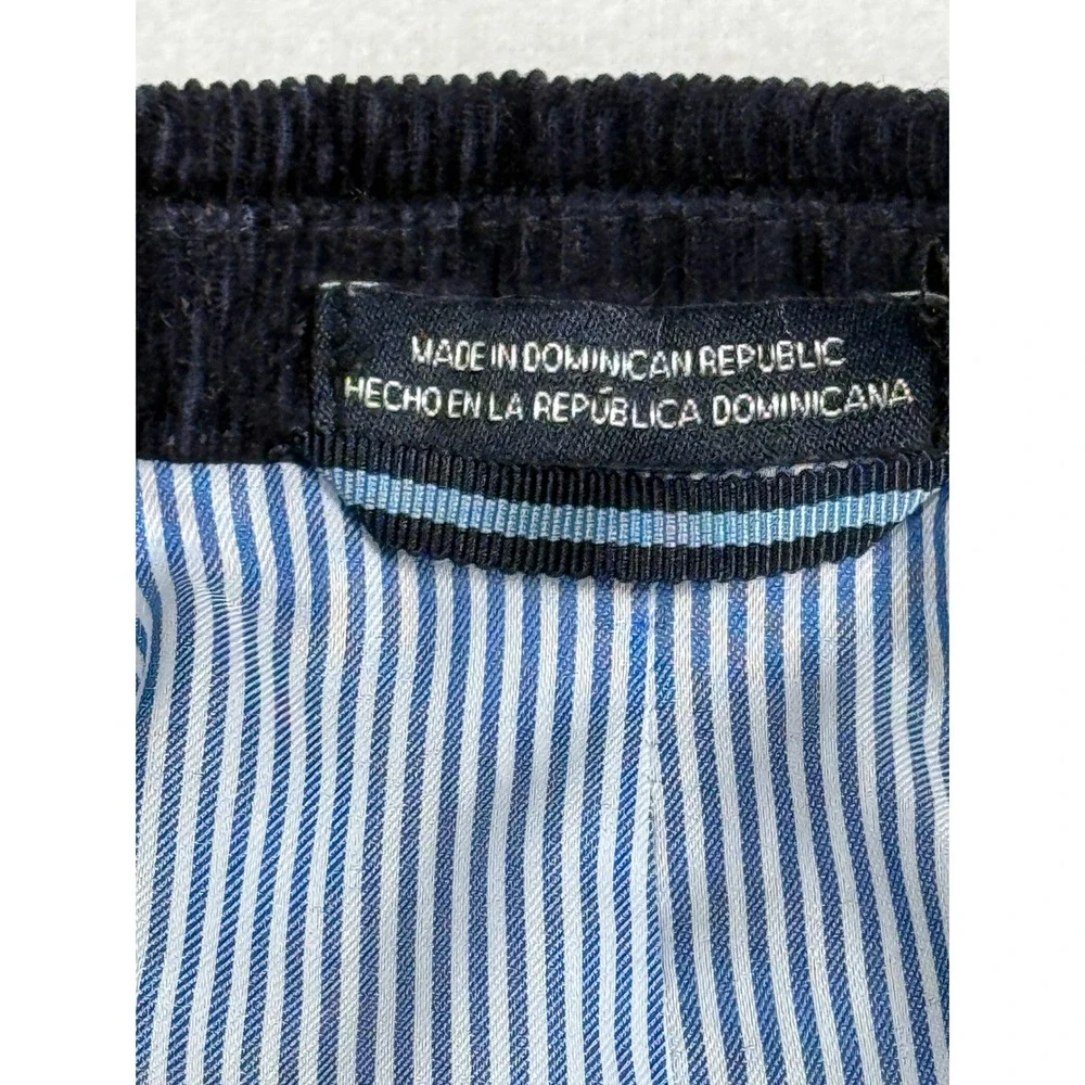 Tommy Hilfiger Corduroy‎ Blazer Jacket Boys Medium Navy Blue Elbow Patch Preppy